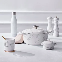 Cocotte de hierro White Marble Le Creuset (Edición Limitada)