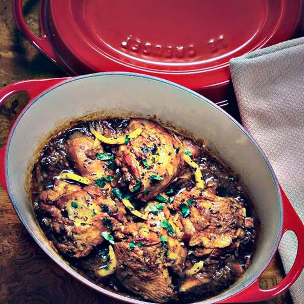 Cocotte Doufeu oval de hierro Le Creuset