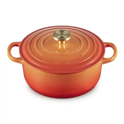 Cocotte Flamme Dorée redonda Ed. Especial Centenario Le Creuset