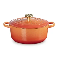 Cocotte Flamme Dorée redonda Ed. Especial Centenario Le Creuset