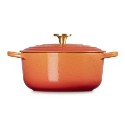 Cocotte Flamme Dorée redonda Ed. Especial Centenario Le Creuset