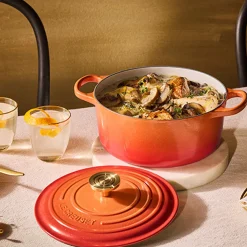 Cocotte Flamme Dorée redonda Ed. Especial Centenario Le Creuset