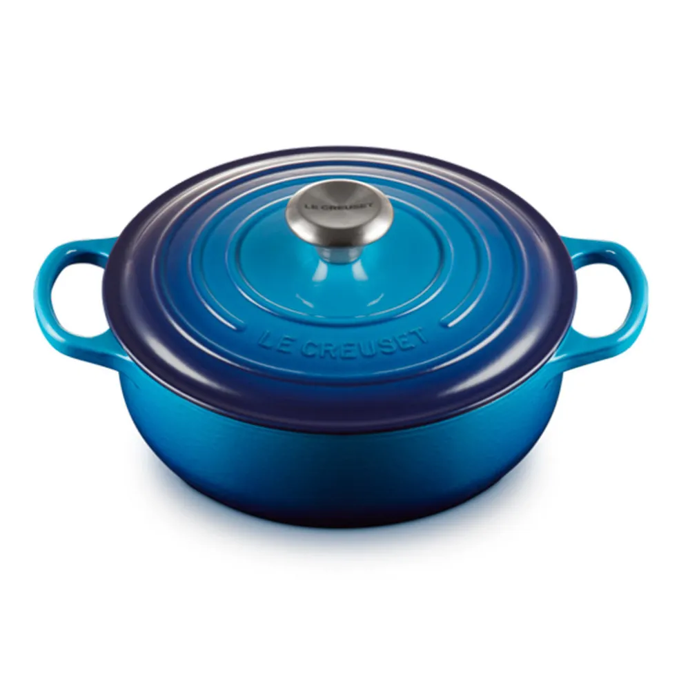 Cocotte redonda baja Signature Le Creuset