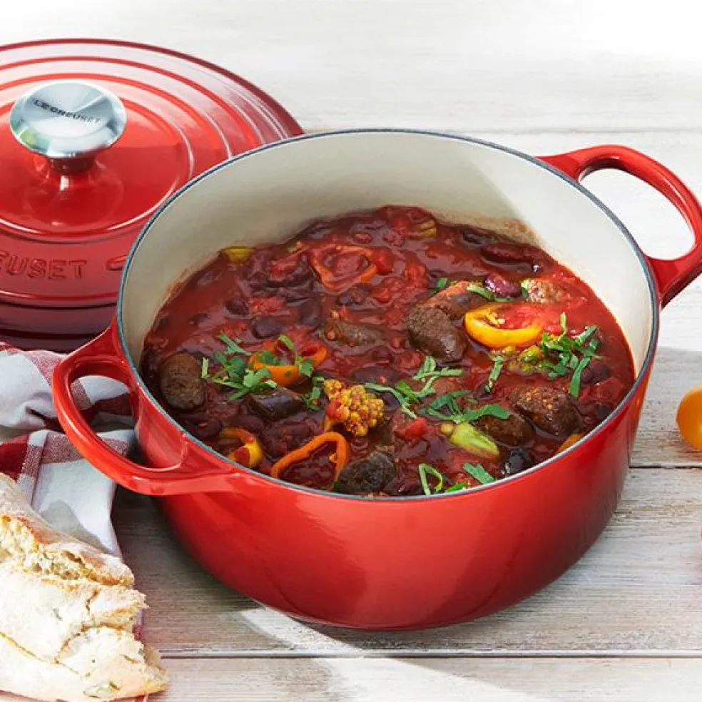 Cocotte redonda baja Signature Le Creuset