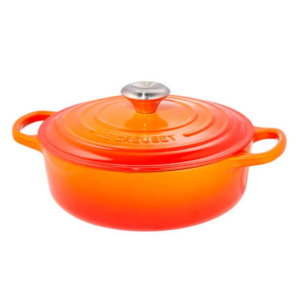 Cocotte redonda baja Signature Le Creuset