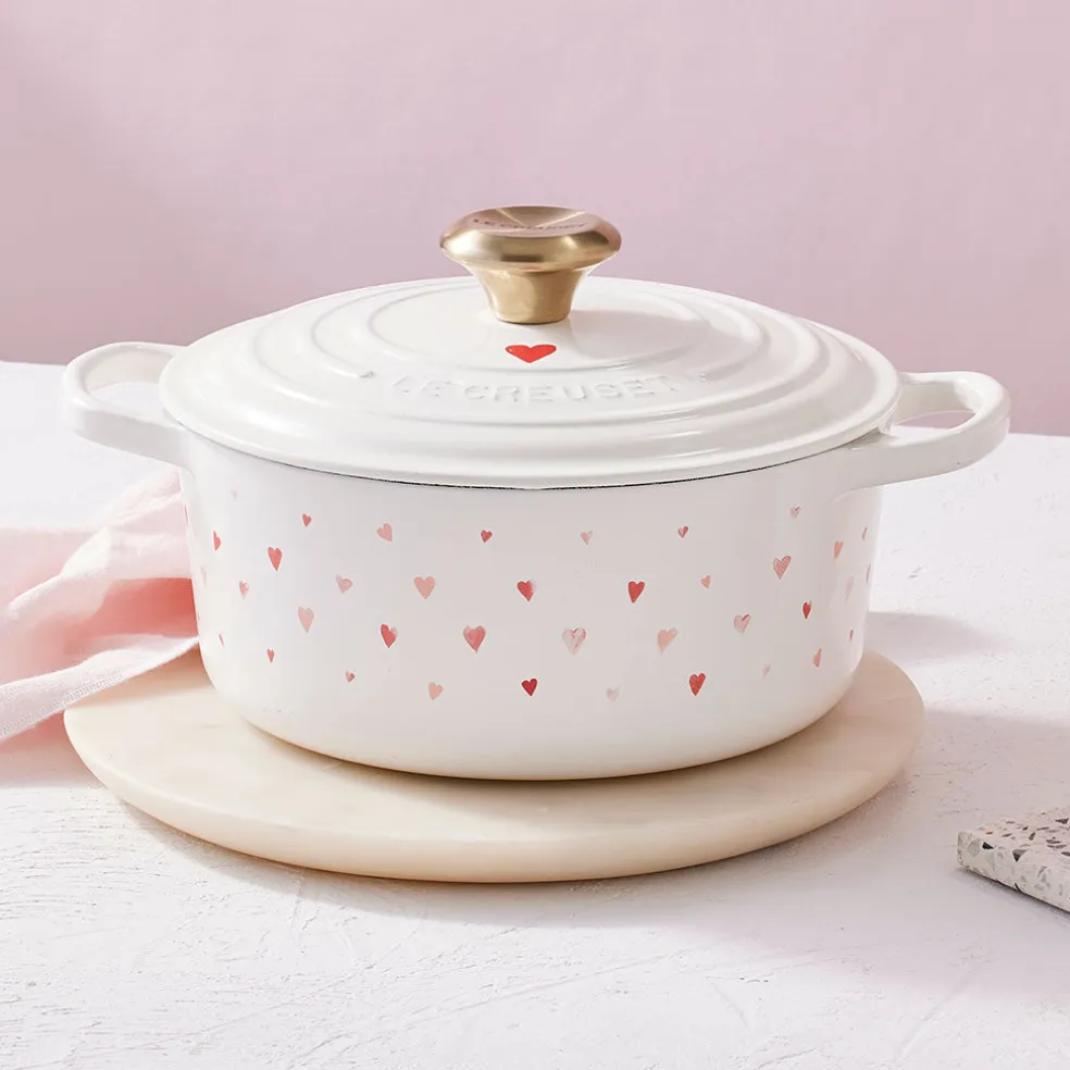 Cocotte redonda con corazones Le Creuset