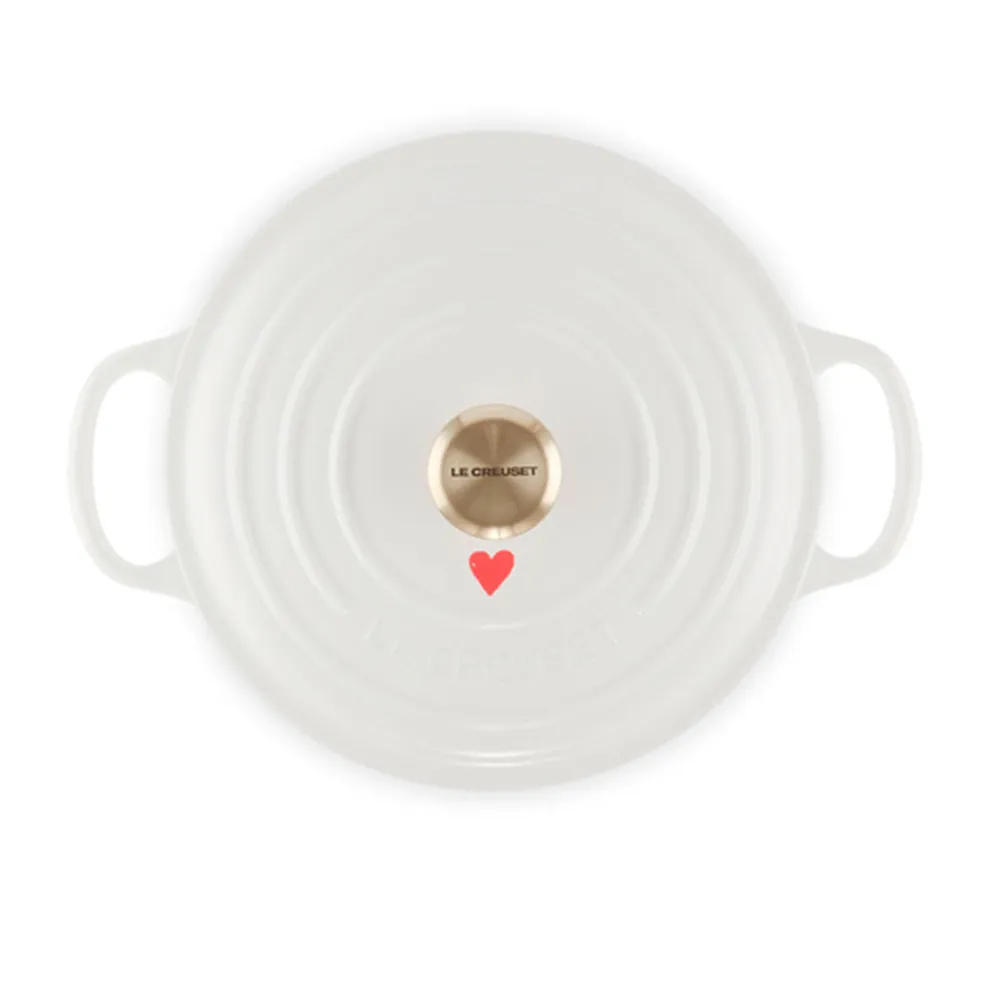 Cocotte redonda con corazones Le Creuset