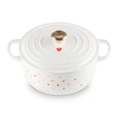 Cocotte redonda con corazones Le Creuset
