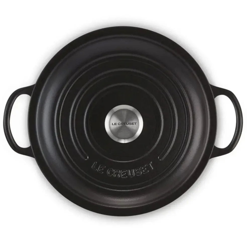 Cocotte tipo Marmita Gourmet negro mate 22cm Le Creuset
