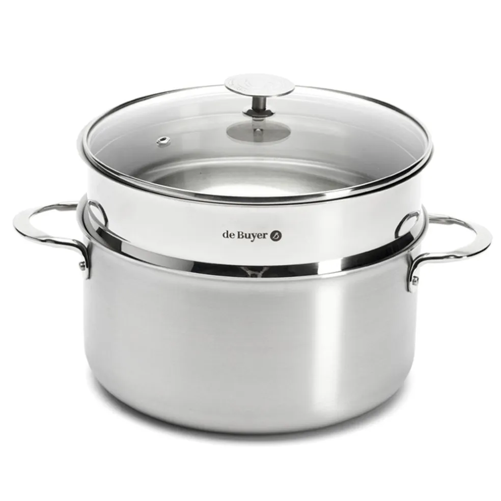 Colador inox para cocer al vapor De Buyer