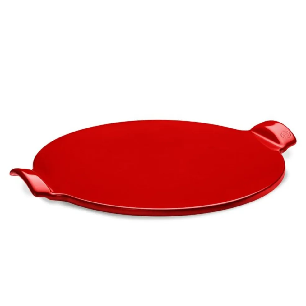 Conjunto bandeja cerámica para pizza y masas + Pala de madera Emile Henry