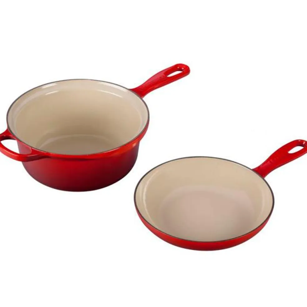 Conjunto cocotte y sartén multifunción Le Creuset