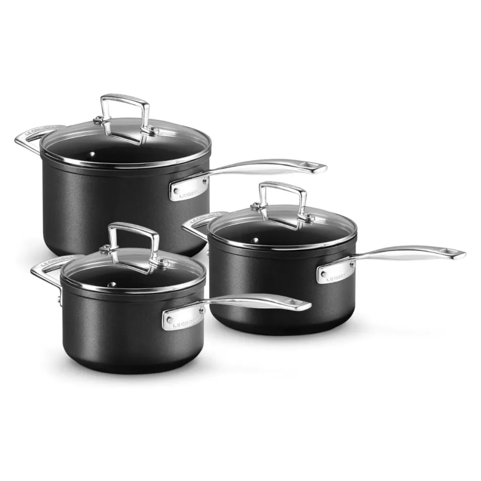 Conjunto de 3 cazos antiadherentes TNS PRO Le Creuset