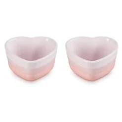 Conjunto de dos ramequines corazón Le Creuset