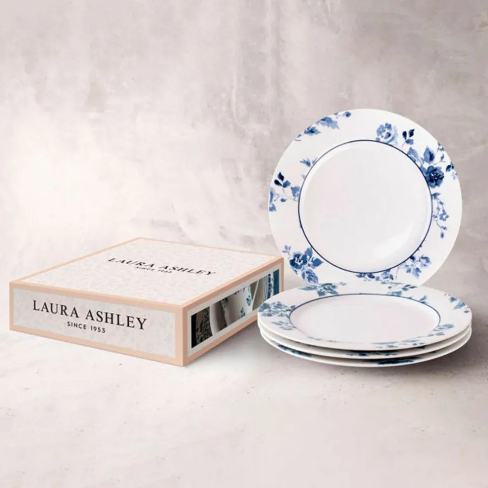 Conjunto de 4 platos Blueprint de Laura Ashley
