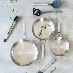 Conjunto de 2 sartenes acero inox Signature de Bra