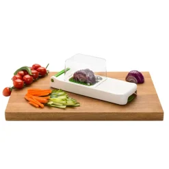 Cortador de patatas y verduras con dos cuchillas y recogedor Alligator