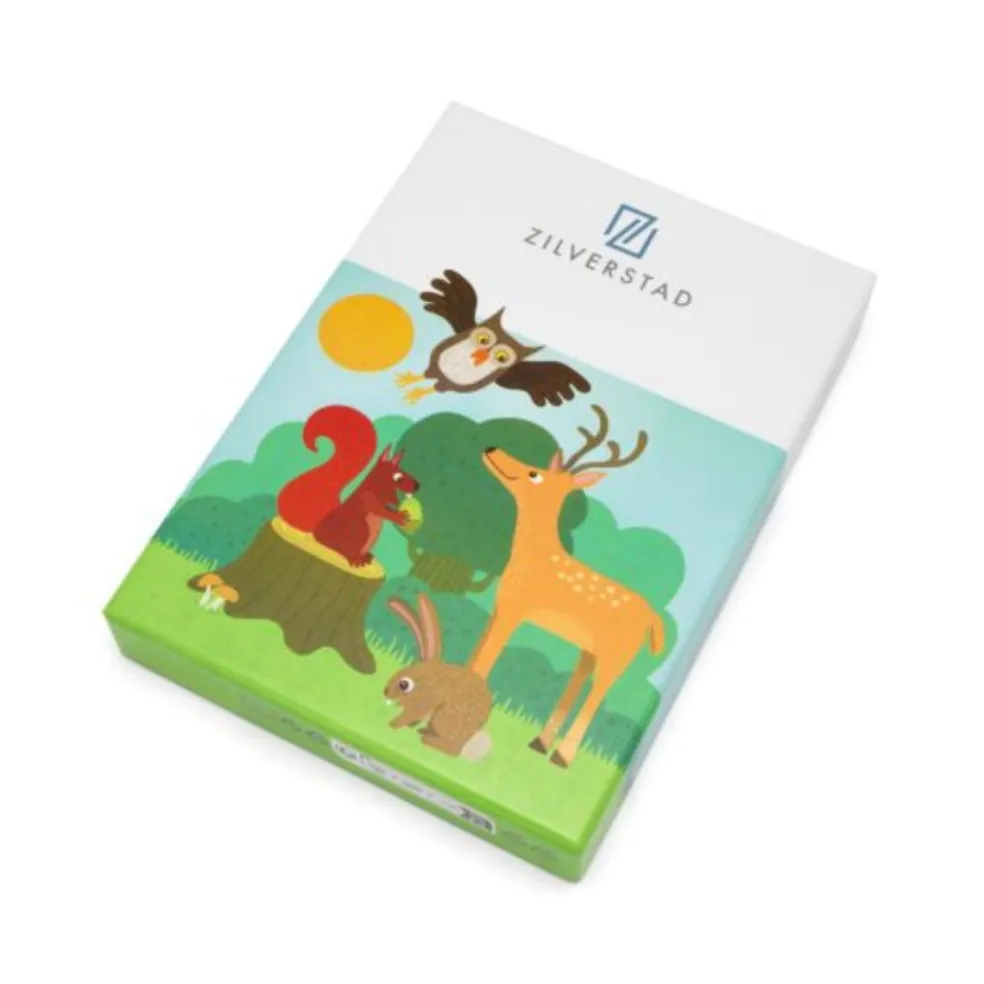Cubertería de 4 piezas de acero inox Forest Animals Zilverstad