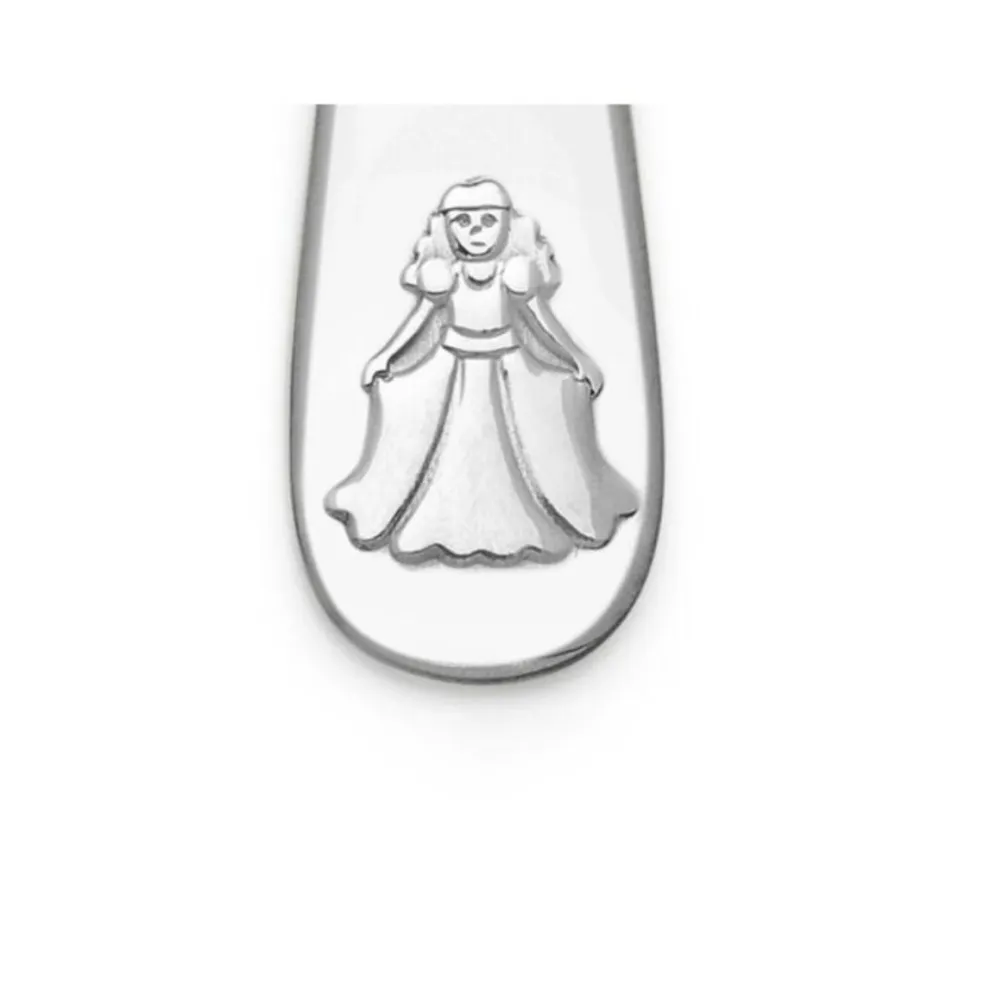 Cubertería de 4 piezas de acero inox Caballeros y Princesas Zilverstad
