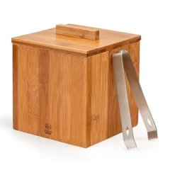 Cubitera de bambú y doble pared de inox con tapa y pinzas Barolo Leopold Vienna