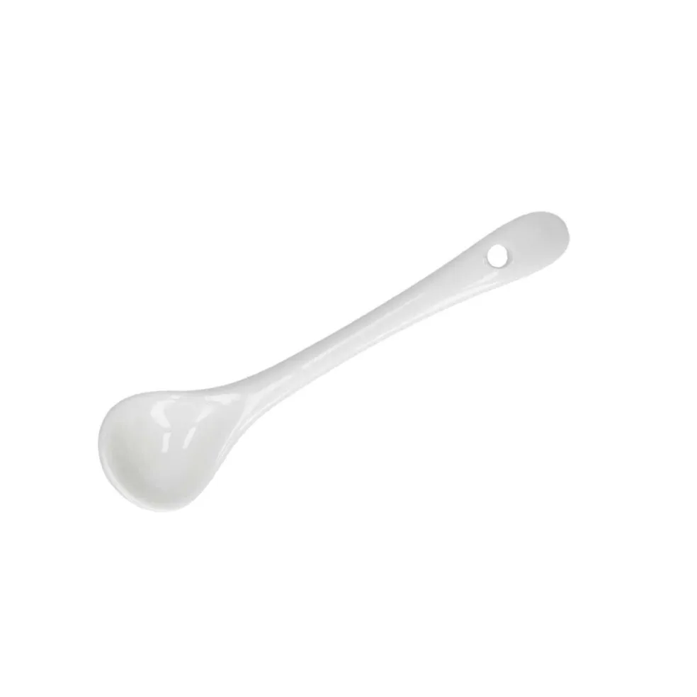 Cuchara de porcelana para sal y especias Trattoria La Porcellana Bianca