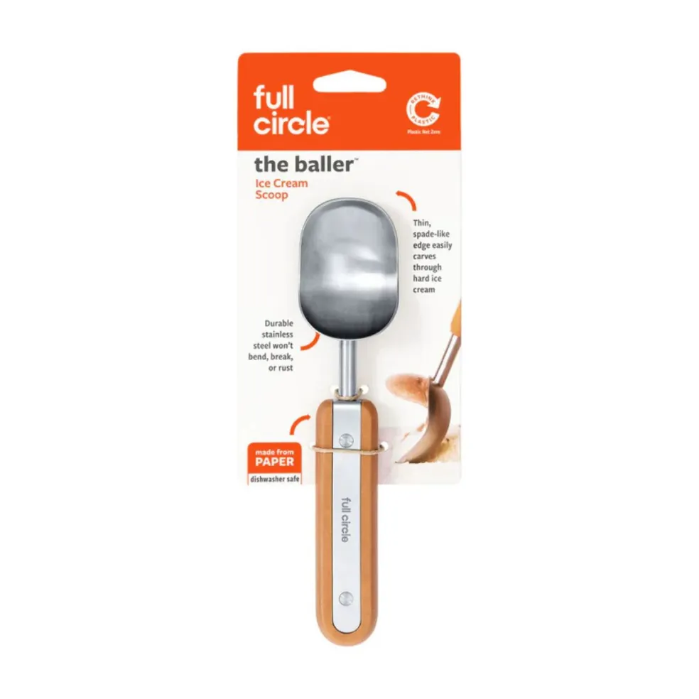 Cuchara para helado de acero inoxidable The Baller Full Circle