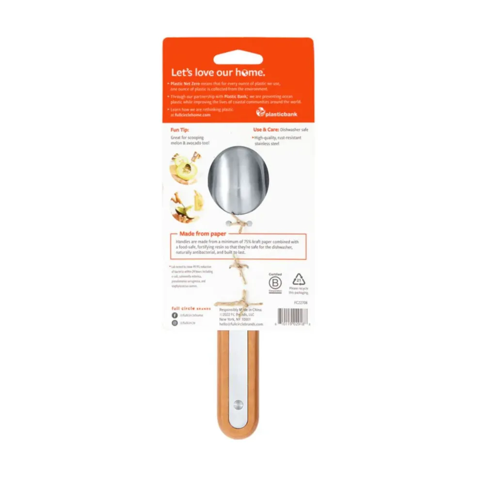 Cuchara para helado de acero inoxidable The Baller Full Circle