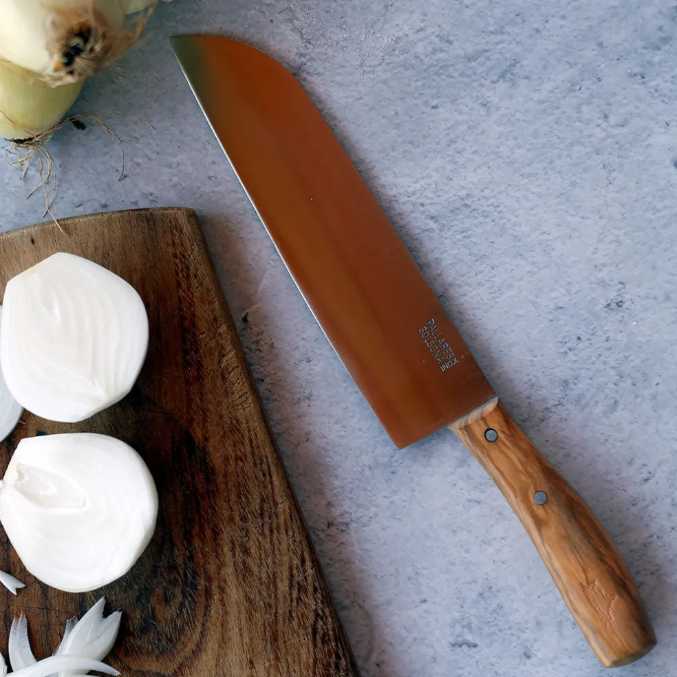 Cuchillo Chef con mango de madera de olivo Pallarès