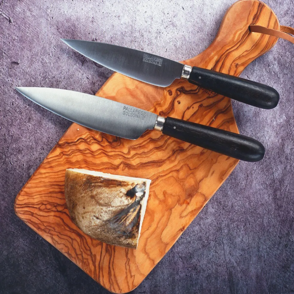Cuchillo de cocina con mango redondeado de Ébano Pallarès