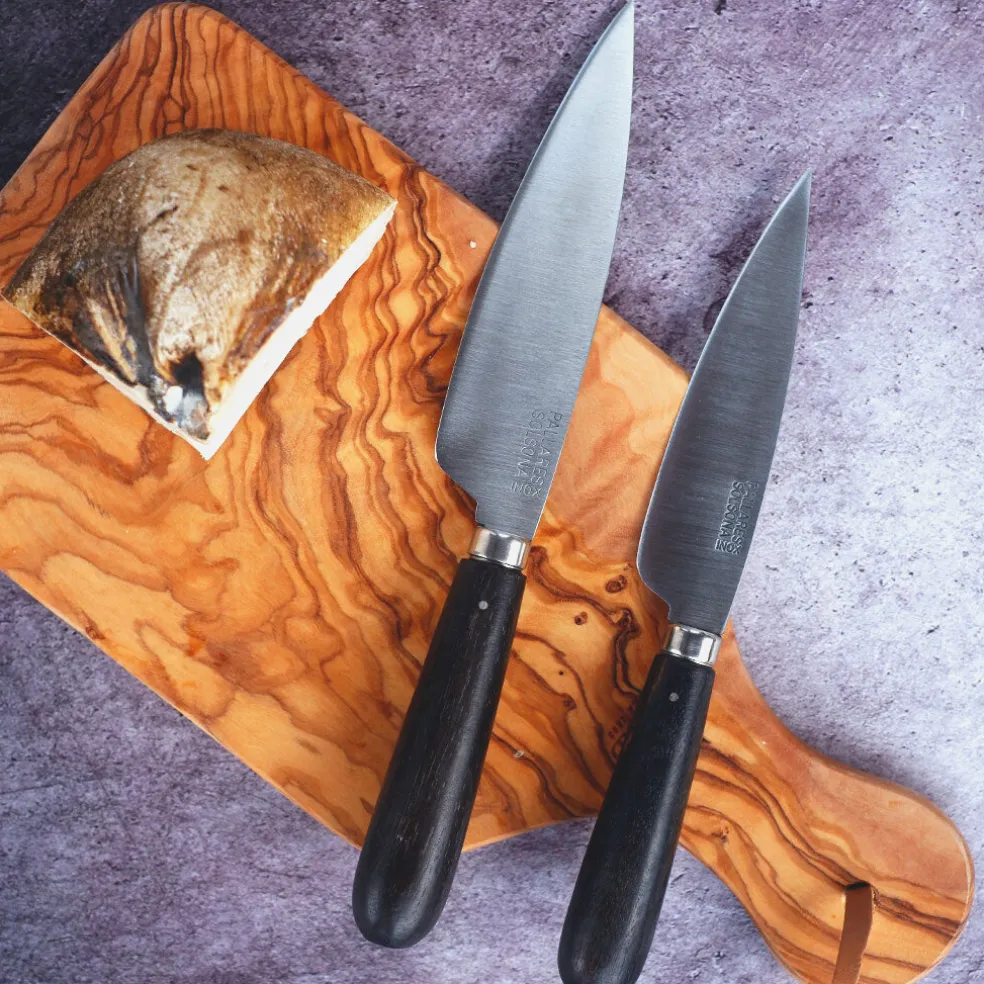 Cuchillo de cocina con mango redondeado de Ébano Pallarès