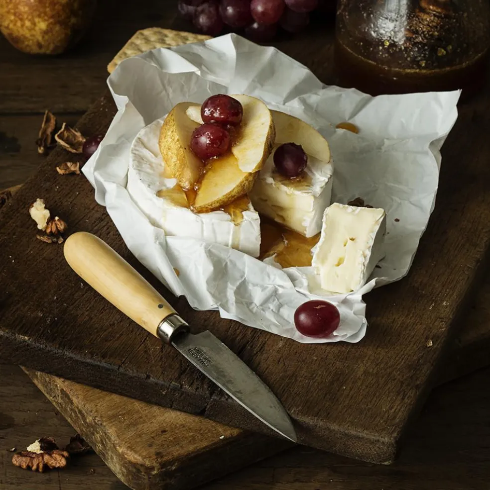 Cuchillo de cocina Pallarès de acero carbono con mango de boj