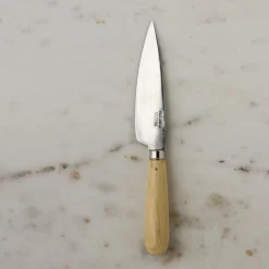 Cuchillo de cocina Pallarès de acero carbono con mango de boj