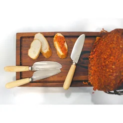 Cuchillo de mantequilla, paté y sobrasada Pallarès