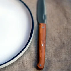 Cuchillo de mesa estilizado con mango de olivo Pallarès