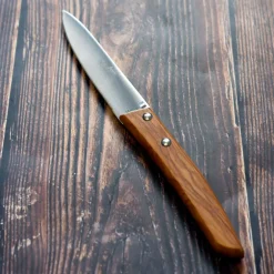Cuchillo de mesa microdentado con mango de olivo Roger Orfevre