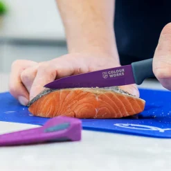 Cuchillo multiusos con funda afiladora ColourWorks KitchenCraft