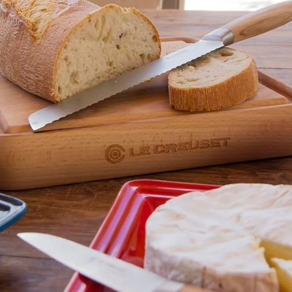 Cuchillo para Pan Le Creuset de acero damasco