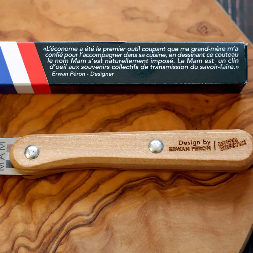 Cuchillo pelador con mango de madera de olivo Roger Orfevre