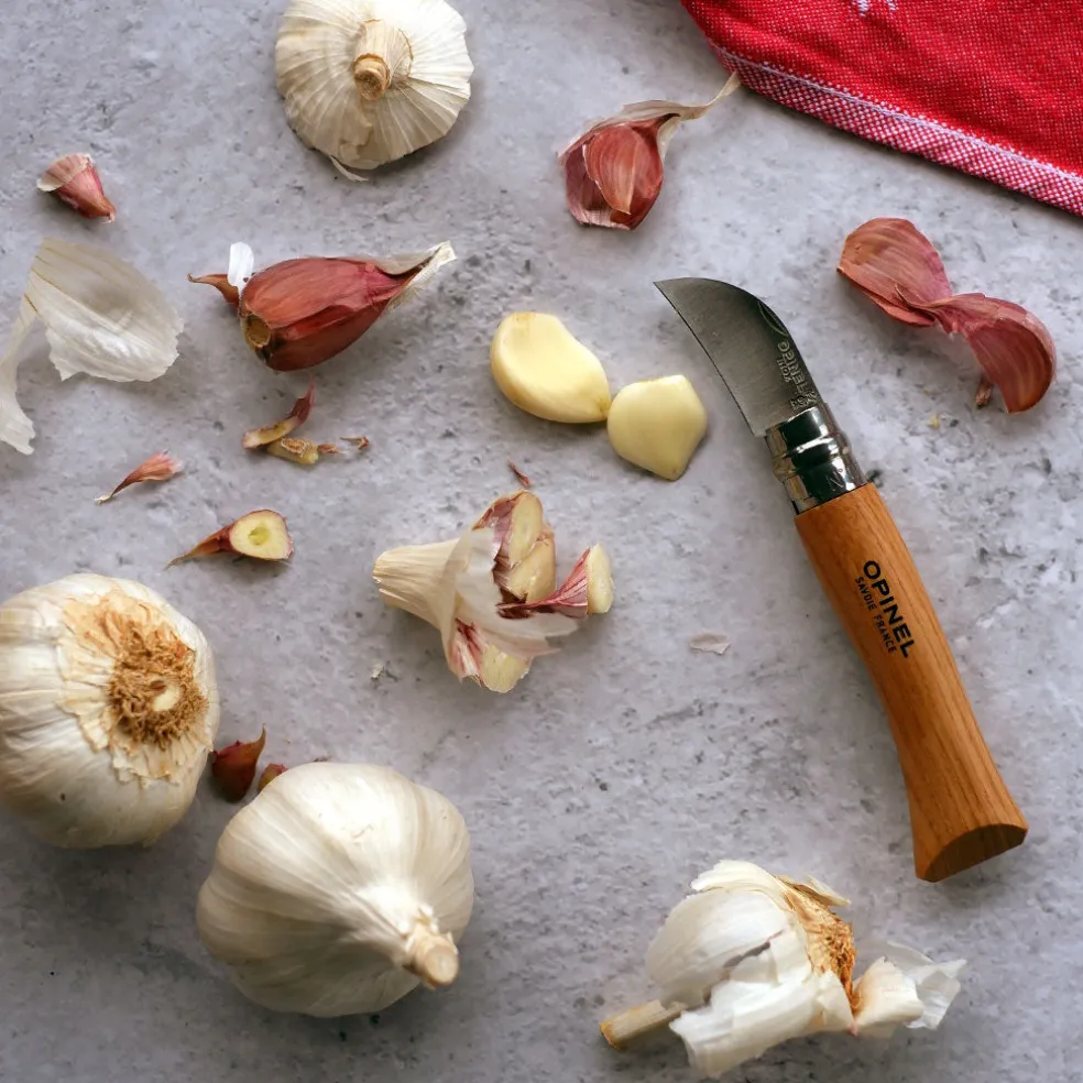 Cuchillo plegable para ajo, fruta y castañas de Opinel