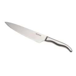 Cuchillos de acero Damasco con mango de acero Le Creuset