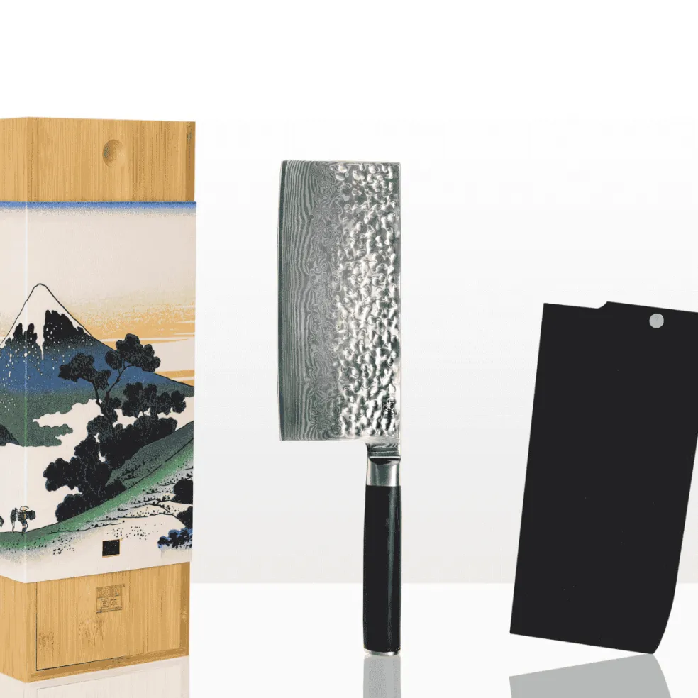 Cuchillos de acero damasco japonés Pakka Damas Kotai