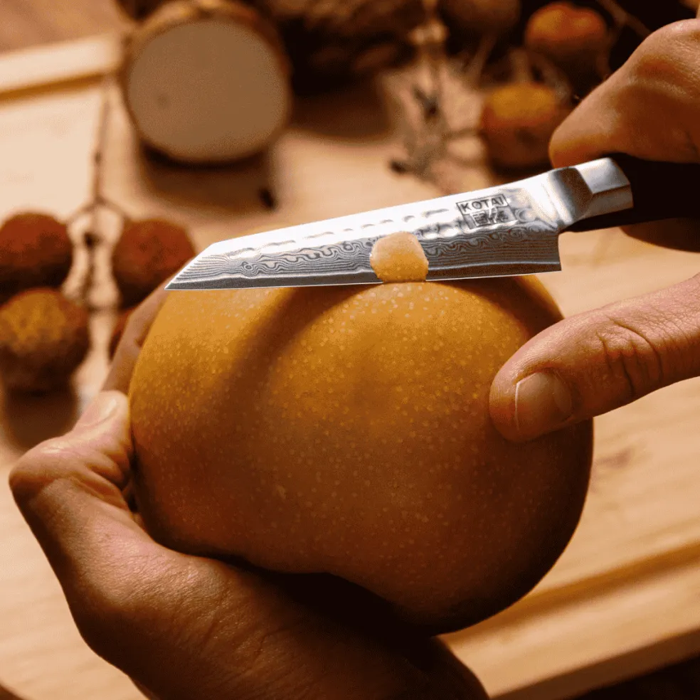 Cuchillos de acero damasco japonés Bunka Damas Kotai