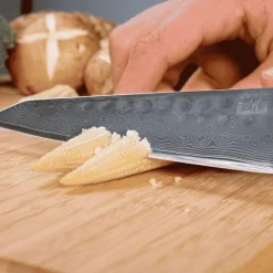 Cuchillos de acero damasco japonés Bunka Damas Kotai