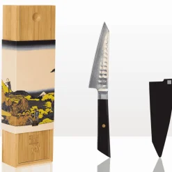 Cuchillos de acero damasco japonés Bunka Damas Kotai