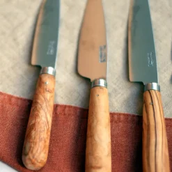 Cuchillos de cocina con mango redondo de olivo Pallarès