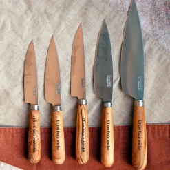Cuchillos de cocina con mango redondo de olivo Pallarès