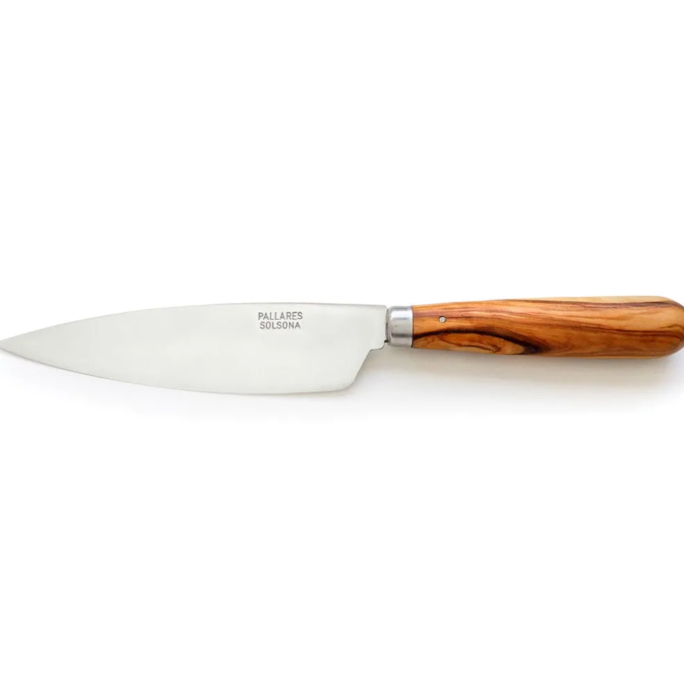Cuchillos de cocina con mango redondo de olivo Pallarès
