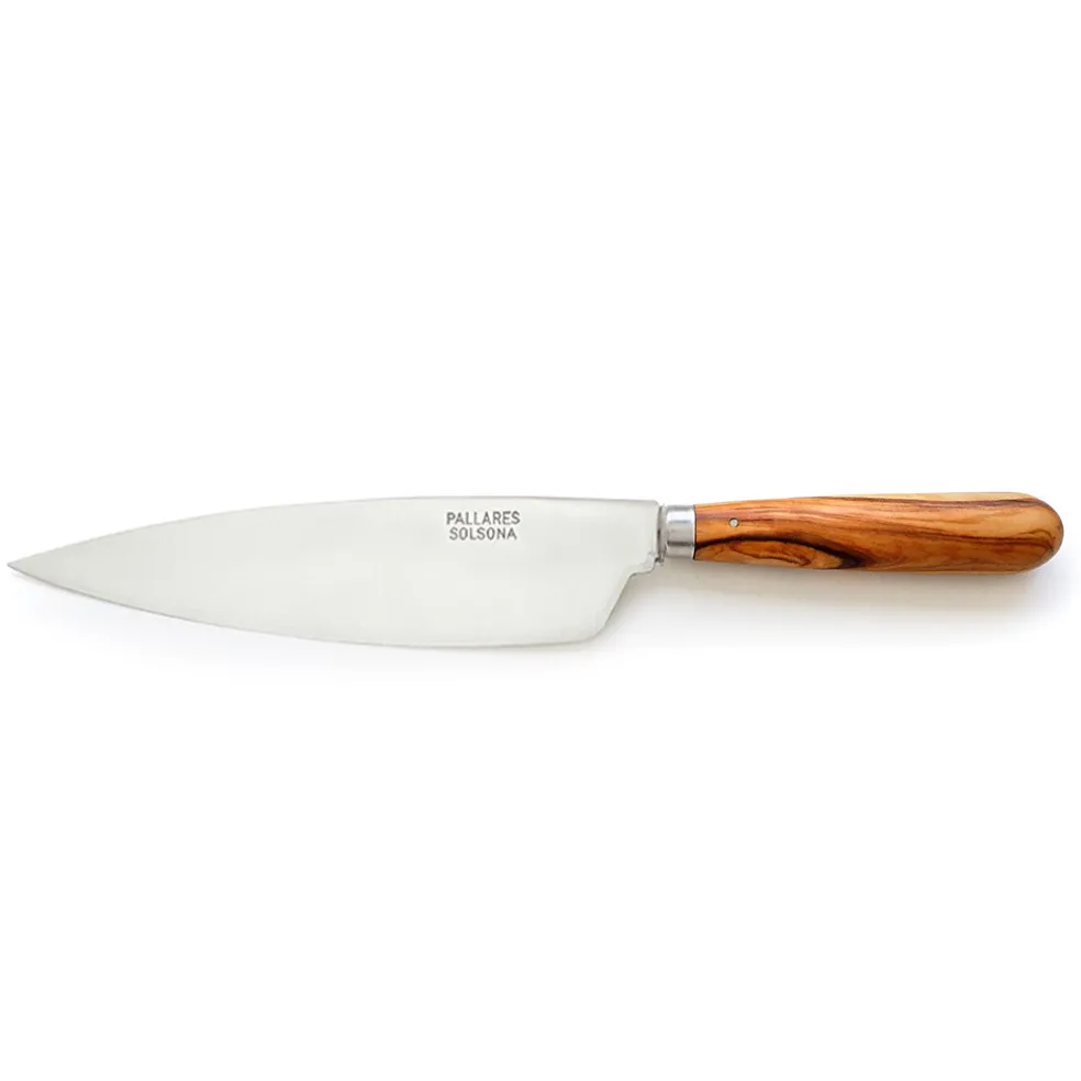 Cuchillos de cocina con mango redondo de olivo Pallarès