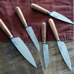 Cuchillos de cocina con mango redondo de olivo Pallarès
