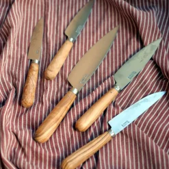 Cuchillos de cocina con mango redondo de olivo Pallarès